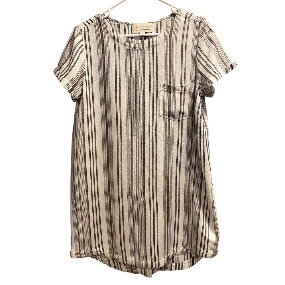 Anthropologie Cloth & Stone Japanese-Inspired Minimalist Shift Dress Size S